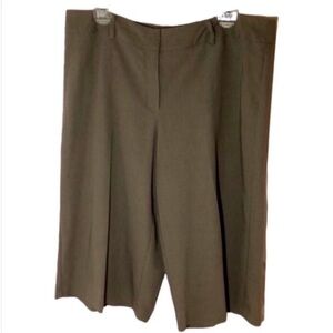 East 5th Gauchos Culottes Wide Leg Brown Capris Beige Crop Pants Office Gift 16